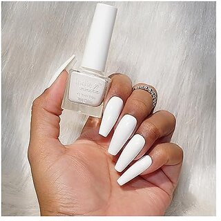 Nail Polish Moonpie - Pure Premium White Long-Lasting High-Shine Finish | Chip-Resistant and Quick-Drying Formula | Vegan and 12-Free Nail Paint For Women Professional-Quality Manicure 5ml