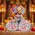 Tiny Shiny Laddu Gopal Poshak Thakur Ji Dress Heavy Designer Dress(Size-0 , Inch-4)