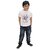 Kaku Fancy Dresses Printed White Holi T-Shirt for Boys & Girls | White Tshirt for Holi | Colorful Holi Tshirt