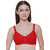 ZIVOK (Pack of 3) Women Full Coverage Lightly Padded Bra (Red, Pink)