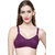 ZIVOK (Pack of 2) Women Full Coverage Non Padded Bra (Pink, Purple)