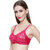 ZIVOK (Pack of 3) Women Full Coverage Non Padded Bra (Pink, Green, Beige)