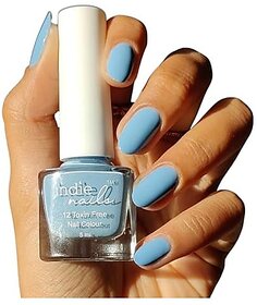 Nail Polish Cloudy Blue - Soft Blue Shade Long-Lasting High-Shine Finish | Chip-Resistant and Quick-Drying Formula | Vegan and 12-Free Nail Paint For Women Professional-Quality Manicure 5ml