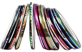 Striping Tape Set of 10pc for Professional Nail Art And Decoration