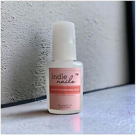 Korean Nail Glue for Nail Extension and Press On Nails Extra Strong Adhesive for Acrylic Tips and False Nails Long-Lasting for 4+ Weeks Professional and Home Use Transparent 8gm