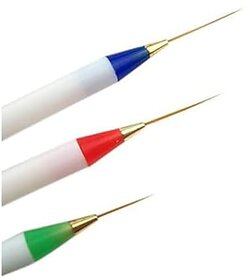 Nail Art Liner Brushes 3Pcs Painting Nail Art Brush Set Nail Dotting Drawing Tool for Long Lines Thin Details Fine Drawing Sizes and Mandala Art Nail Art for Kids