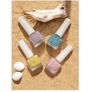 Nail Polish Set for Women | 12-Free Vegan Cruelty-Free Quick Dry Long Lasting High Gloss Chip Resistant | Nail Paint Combo Set for Women | Set of 4 Summer Sorbet