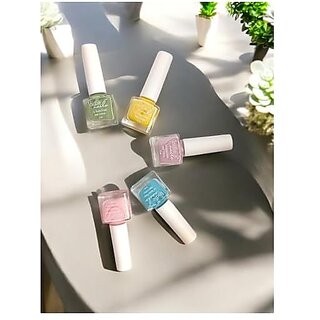 Nail Polish Set for Women | 12-Free Vegan Cruelty-Free Quick Dry Long Lasting High Gloss Chip Resistant | Nail Paint Combo Set for Women | Set of 5 Blush Skies and Greens