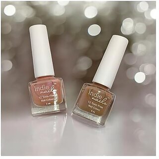 Nail Polish Set for Women | Long-Lasting High Shine Nail Paint Combo | Vegan and Cruelty-Free | 2 Bright Vibrant Shades | Quick Dry Nail Polish Set (Shades of Neutral Nudes Pack of 2)