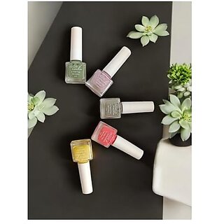 Nail Polish Set for Women | 12-Free Vegan Cruelty-Free Quick Dry Long Lasting High Gloss Chip Resistant | Nail Paint Combo Set for Women | Set of 5 Happy Hues