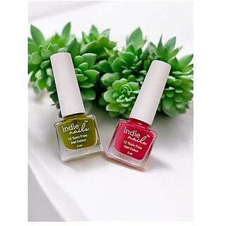 Nail Polish Set for Women | Long-Lasting High Shine Nail Paint Combo | Vegan and Cruelty-Free | 3 Bright Vibrant Shades | Quick Dry Nail Polish Set (Desi Drama Pack of 2)