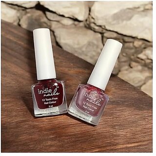 Nail Polish 12-Free Formula Quick Dry Long-Lasting Chip Resistant High Glossy Shine Vegan Made in India Nail Paint For Women 5ml (Cherry Blossom Pack of 2)