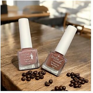 Nail Polish Set for Women  Long-Lasting High Shine Nail Paint Combo  Vegan and Cruelty-Free  3 Bright Vibrant Shades  Quick Dry Nail Polish Set (Brown and Beige Pack of 2)
