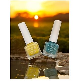 Nail Polish Set for Women  Long-Lasting High Shine Nail Paint Combo  Vegan and Cruelty-Free  3 Bright Vibrant Shades  Quick Dry Nail Polish Set (Mango Bliss Pack of 2)