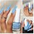 Nail Polish Cloudy Blue - Soft Blue Shade Long-Lasting High-Shine Finish | Chip-Resistant and Quick-Drying Formula | Vegan and 12-Free Nail Paint For Women Professional-Quality Manicure 5ml
