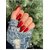 Press On Nails  Fake Nails  Stick On Nails 24 Pcs  Cool Glossy Finish Reusable Stick-On Nails with Long Lasting Korean Liquid Nail Glue and Tabs Bold Trendy Nail Extensions  Indie Nails (Designs Bright Red)