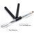 Dual-Ended Polygel Brush and Picker Brush tool 2 in 1 Stainless Steel Designs Polygel Nail Brushes Gel Nail Tool for PolyGel Gel Acrylic Nails Extension (Black)