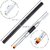 Dual-Ended Polygel Brush and Picker Brush tool 2 in 1 Stainless Steel Designs Polygel Nail Brushes Gel Nail Tool for PolyGel Gel Acrylic Nails Extension (Black)