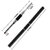 Dual-Ended Polygel Brush and Picker Brush tool 2 in 1 Stainless Steel Designs Polygel Nail Brushes Gel Nail Tool for PolyGel Gel Acrylic Nails Extension (Black)