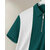 Ausk Mens Bottle Green, White Checkered Cotton Blend Polo T-Shirt