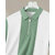 Ausk Mens Light Green, White Checkered Cotton Blend Polo T-Shirt