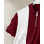 Ausk Mens Maroon, White Checkered Cotton Blend Polo T-Shirt