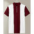 Ausk Mens Maroon, White Checkered Cotton Blend Polo T-Shirt