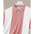Ausk Mens Pink, White Checkered Cotton Blend Polo T-Shirt