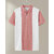 Ausk Mens Pink, White Checkered Cotton Blend Polo T-Shirt