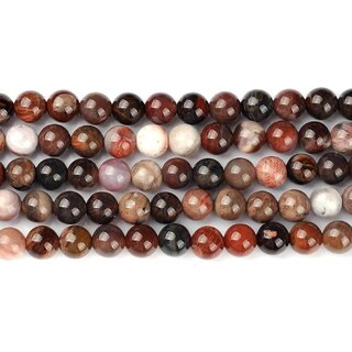 Petrified Wood - Round Beads for Jewellery Making, DIY Art  Craft  Reiki Healing