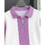 Ausk Mens Lavender, White Checkered Cotton Blend Polo T-Shirt