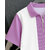 Ausk Mens Lavender, White Checkered Cotton Blend Polo T-Shirt