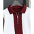 Ausk Mens Maroon, White Checkered Cotton Blend Polo T-Shirt