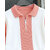 Ausk Mens Pink, White Checkered Cotton Blend Polo T-Shirt