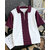 Ausk Mens Purple, White Checkered Cotton Blend Polo T-Shirt
