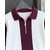 Ausk Mens Purple, White Checkered Cotton Blend Polo T-Shirt