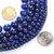 Premium Quality Lapis Lazuli - Round Beads for Jewellery Making, DIY Art  Craft  Reiki Healing