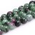Ruby Zoisite - Round Beads for Jewellery Making, DIY Art  Craft  Reiki Healing
