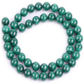 A Malachite 8 MM Round Beads for Jewellery Making, DIY Art  Craft  Reiki Healing