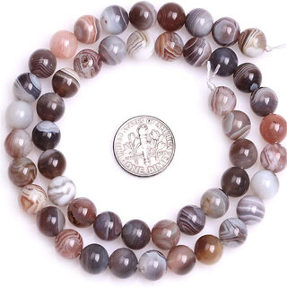 AAA Botswana Agate 8 MM Round Beads for Jewellery Making, DIY Art  Craft  Reiki Healing