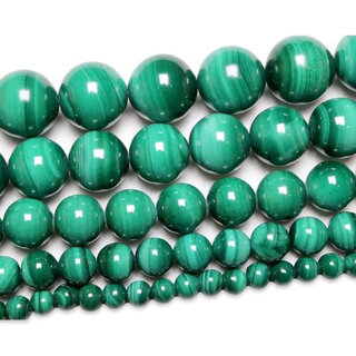 AAA Malachite 8 MM Round Beads for Jewellery Making, DIY Art  Craft  Reiki Healing