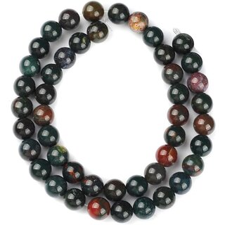 Indian Bloodstone 4 MM Round Beads for Jewellery Making, DIY Art  Craft  Reiki Healing