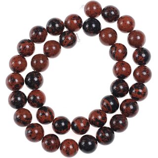 Mahagony Obsidian 8 MM Round Beads for Jewellery Making, DIY Art  Craft  Reiki Healing