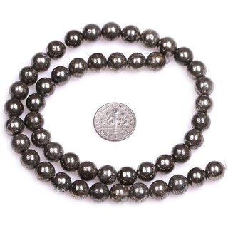 Natural Pyrite 6 MM Round Beads for Jewellery Making, DIY Art  Craft  Reiki Healing