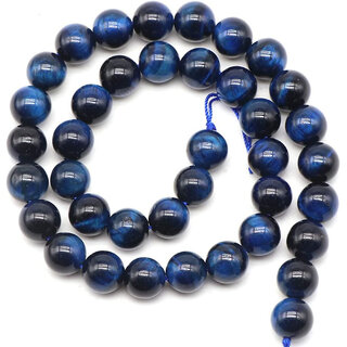 Blue Tiger Eye (Synthetic)  8 MM Round Beads for Jewellery Making, DIY Art  Craft  Reiki Healing