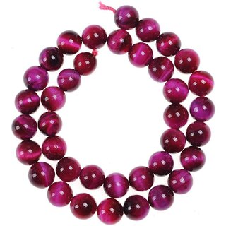 Pink Tiger 8 MM Round Beads for Jewellery Making, DIY Art  Craft  Reiki Healing (Synthetic)