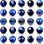 Blue Tiger Eye (Synthetic)  8 MM Round Beads for Jewellery Making, DIY Art  Craft  Reiki Healing