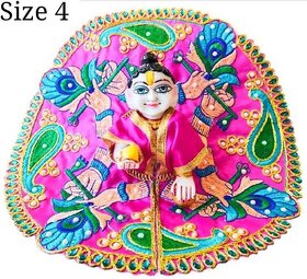 Foxdean Kanhaji Ladoo Gopal/Thakur ji/Bal Krishna/ Fancy Kanha ji Dresses Size-4 (100 Pure Cotton)