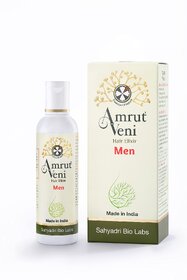 Amrutveni Hair Oil for Men Biotechnologically Engineered with 40+ Herbal Actives 100ML