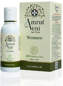 Amrutveni Hair Oil for Women Biotechnologically Engineered with 40+ Herbal Actives 50ML